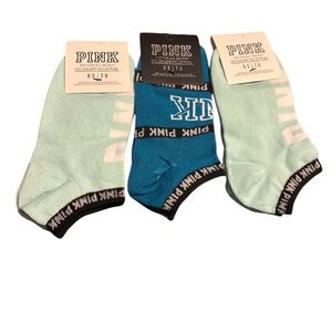 PINK Victoria's Secret Mint and Blue Socks Set
